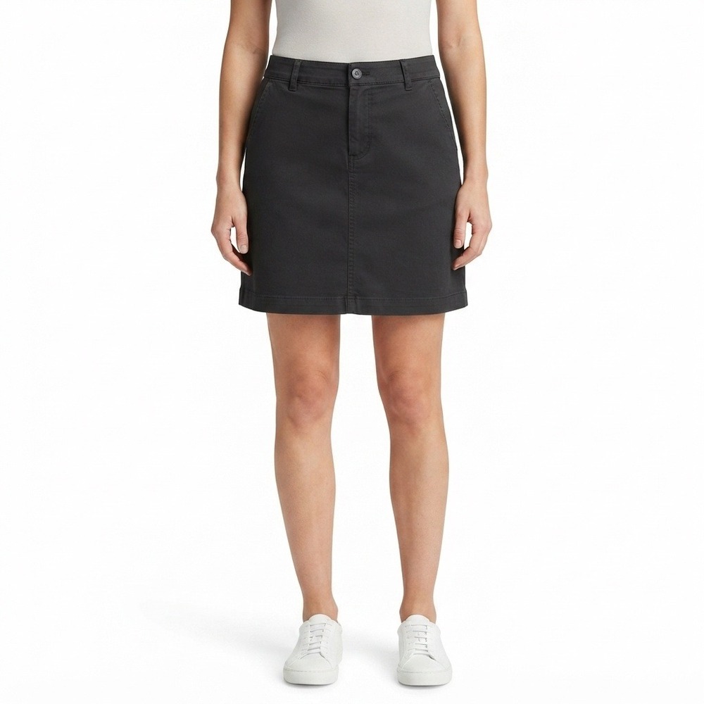 St. Johns Bay Skort Woman Black Skort Size 18 Cotton Blend Casual Mini Skirt